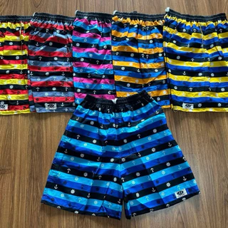 กางเกงเจเจลายริ้วสมอ 1 ชุด / 3ตัว 6ตัว คละแบบ/สี ลายสมอฮิตสุดเท่ กางเกงขาสั้นใส่สบาย