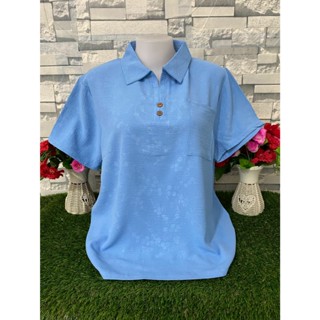 เสื้อคอปก เสื้อคุณแม่ เนื้อผ้าเบาใส่สบาย มีกระเป๋าหน้า รอบอก…