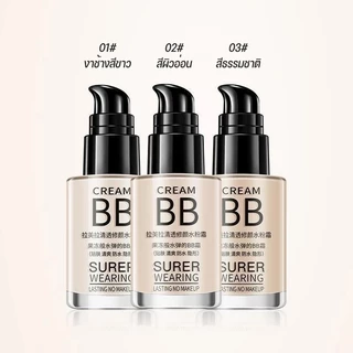 บีบีครีมรองพื้นกันน้ำสุดพลังง ปริมาณ30ML กันแดดกันน้ำกันเหงื่อ ปกปิดดีเยี่ย Creamy Long-lasting