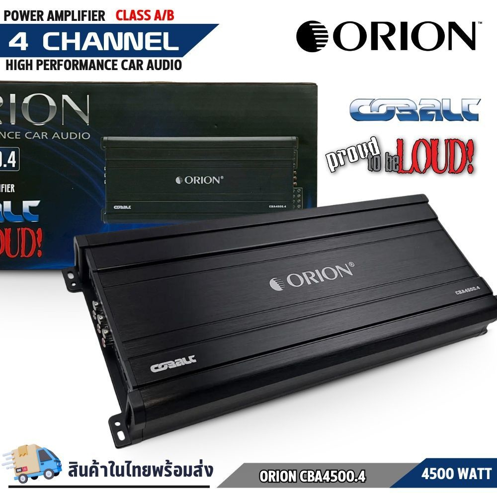 เพาเวอร์แอมป์ ORION รุ่น CBA4500.4 Cobalt Series แอมป์ 4-Channel Class AB POWER 4500W MAX