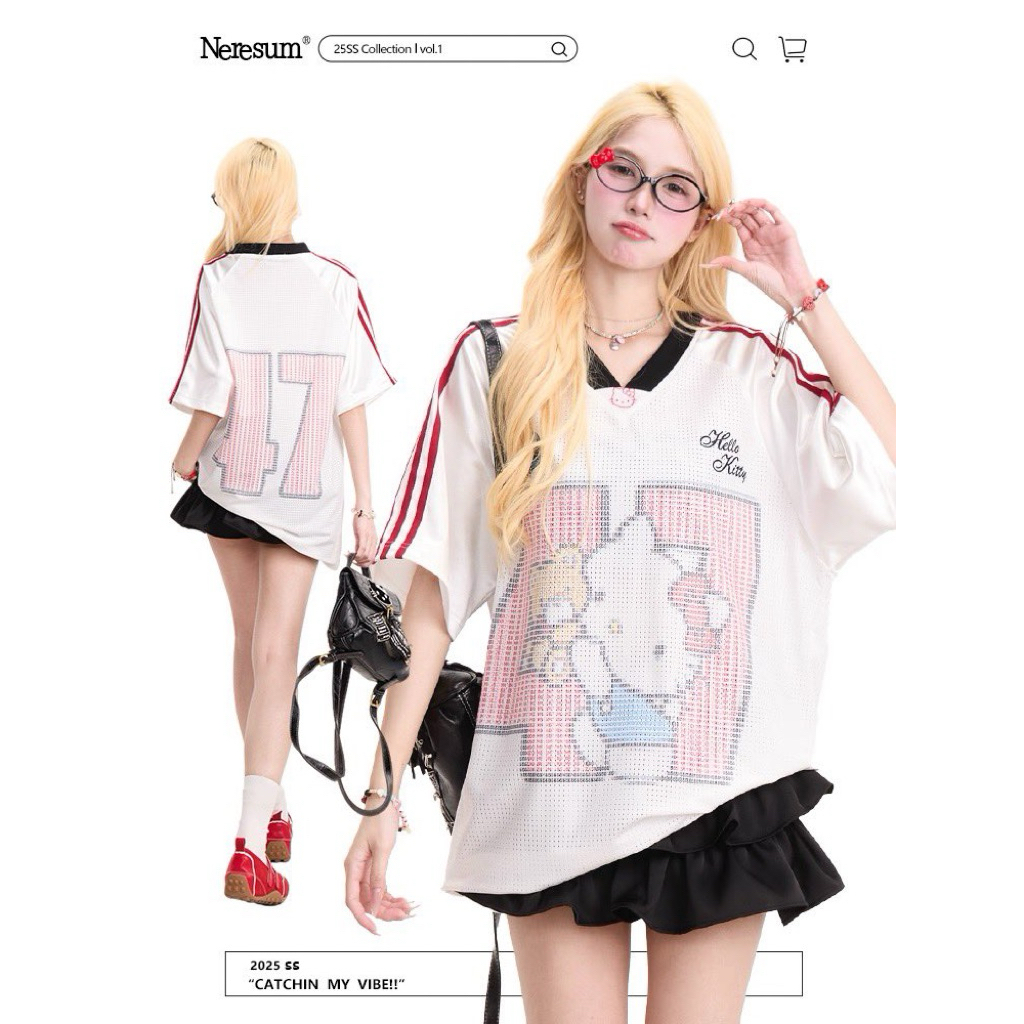 [ Pre-order ] เสื้อ NERESUM x HELLO KITTY Jersey (แท้)
