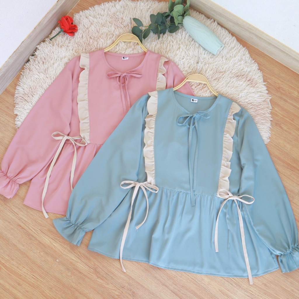 A348 เสื้อระบายข้าง / อก 44