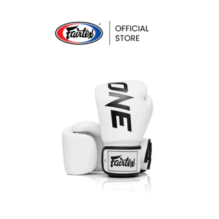 Fairtex นวมชกมวย BGV1 ONE X นวมต่อยมวยหนังแท้ กระชับพอดี ดีไซน์โค้งมน | Muay Thai Boxing Gloves