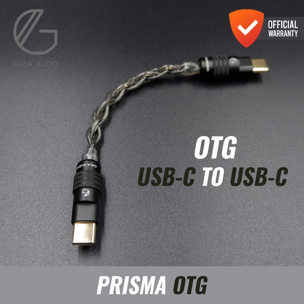 สายOTG USB-C to USB-C เคลือบกราฟีน Gala audio Prisma – OTG Graphene-coated SPC กราฟีน คุณภาพสูง Litz