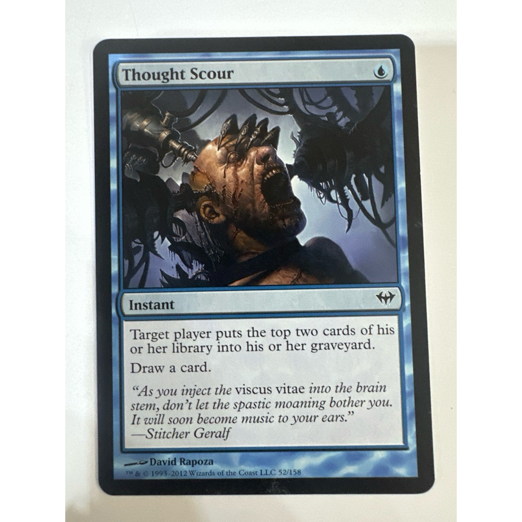 Dark Ascension: Thought Scour ของแท้พร้อมส่ง MTG Magic the gathering