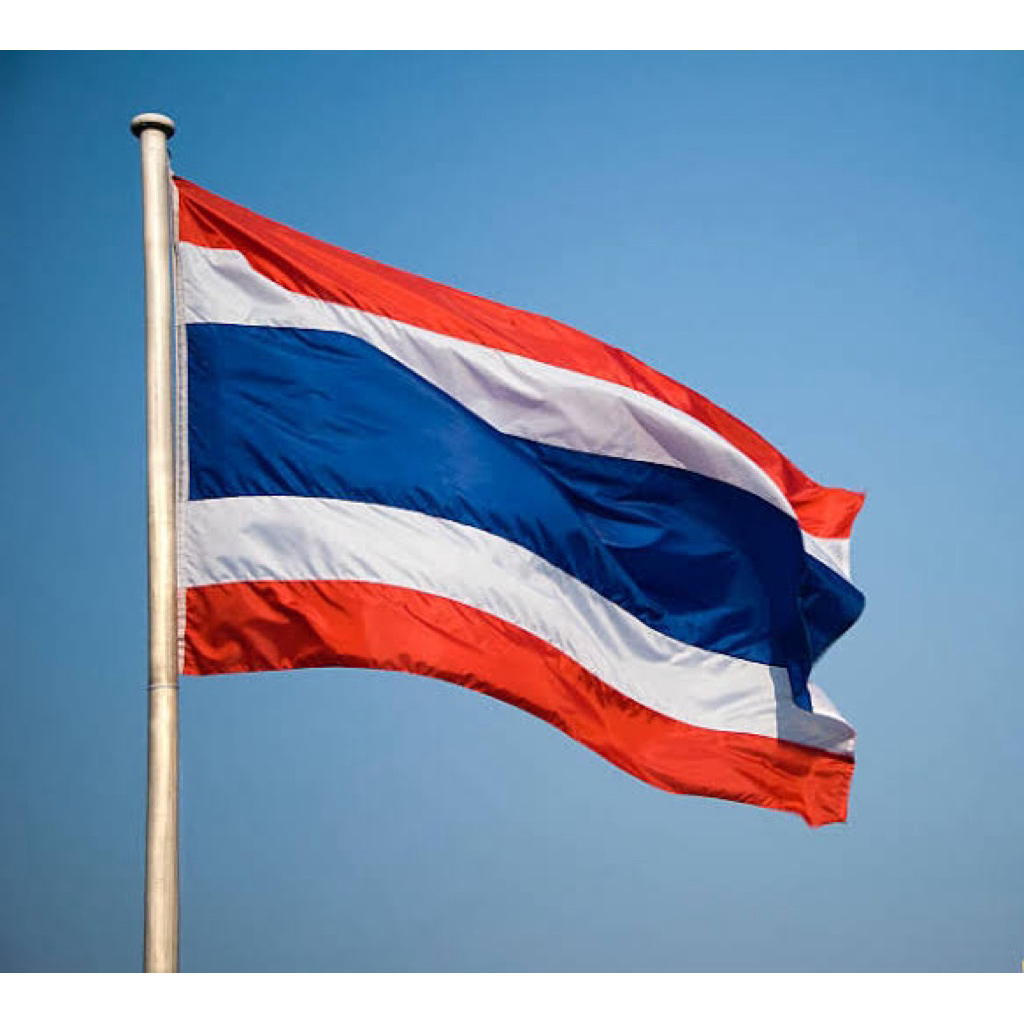 ธงชาติไทย🇹🇭 แพ้คละ5ผืน คุณภาพดี ขนาด60*90ซม สำหรับติดหน้าบ้าน ผ้าร่มเกรดA++