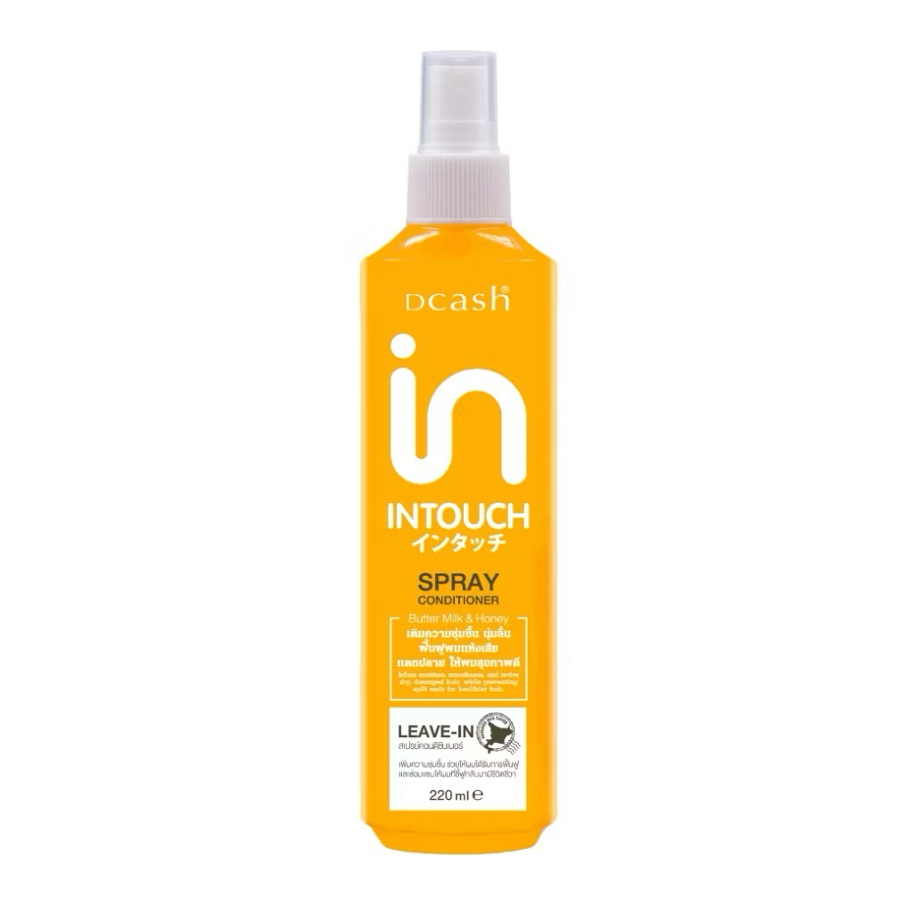 Dcash Intouch Butter Milk And Honey Spray Conditioner 220ml ผลิตภัณฑ์สเปรย์บำรุงผม