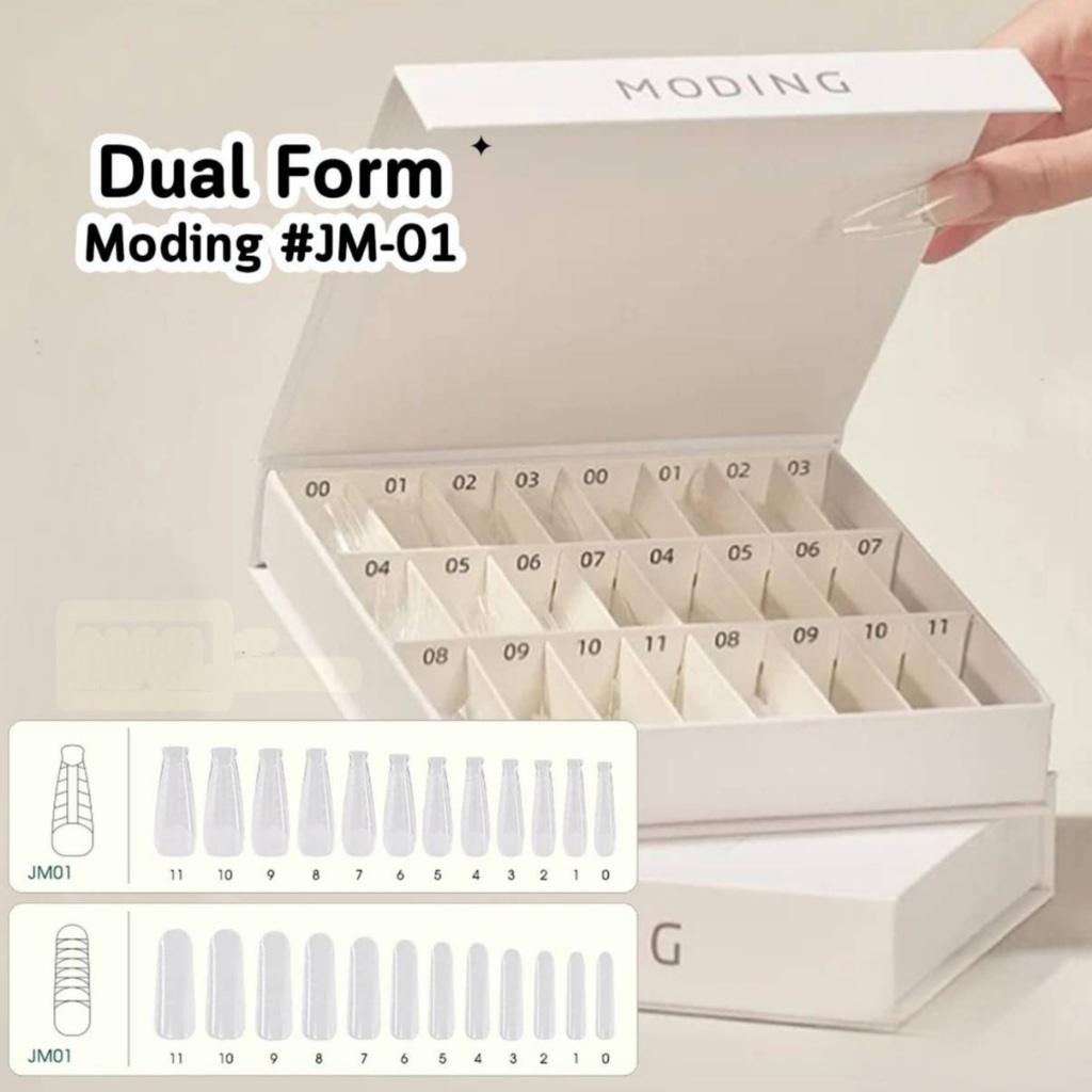 MODING🇨🇳 Dual Form JM/NQJM ดูอัลฟอร์ม 2แบบ หลายทรง ขึ้นทรงต่อเล็บPolyGel/ต่อเล็บเจล ดูโอฟอร์ม
