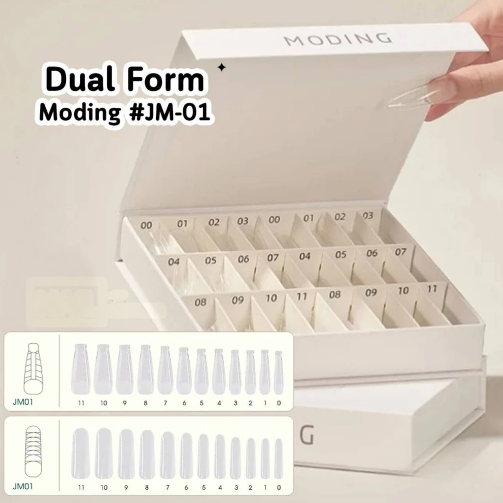 MODING🇨🇳 Dual Form JM/NQJM ดูอัลฟอร์ม 2แบบ หลายทรง ขึ้นทรงต่อเล็บPolyGel/ต่อเล็บเจล ดูโอฟอร์ม