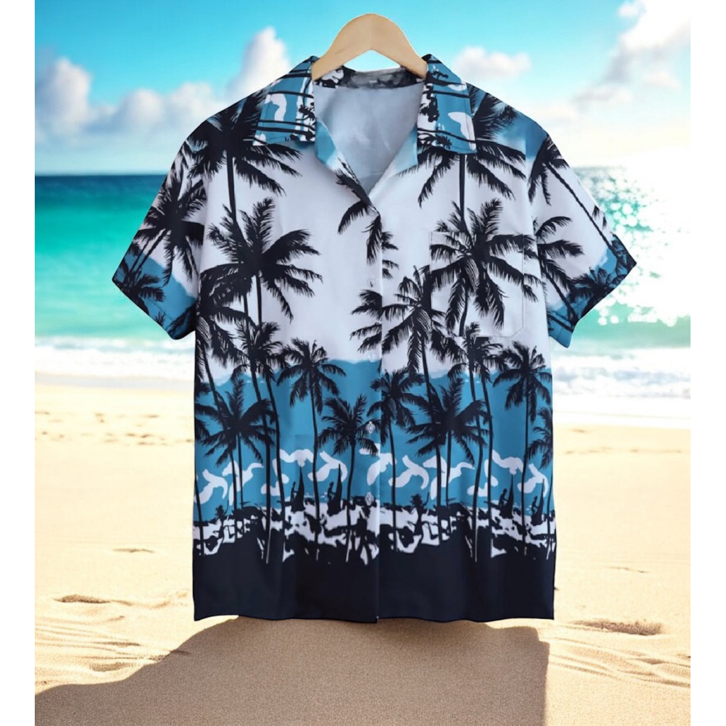 HAWAII SHIRTเสื้อฮาวายเลือกลาย เลือกโทนสี เลือกไซส์ได้ ผ้านิ่มใส่สบาย Made In Thailand 100% ผ้าไหมอิตาลี(H1)
