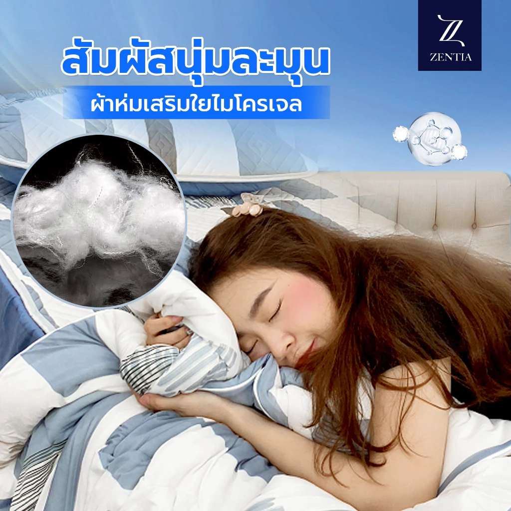 Dbedding ชุดผ้าปูที่นอนพร้อมผ้านวม รุ่นไหมน้ำแข็ง thumbnail 10