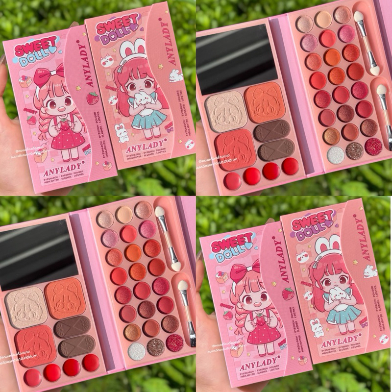 พาเลท ทาตา​ อายแชโดว์​ Anylady Sweet Doll Palette​ 33 สี​ อายแชโดว์​ เนื้อแมท​ เนื้อ​กลิต​เตอร์​ สีส