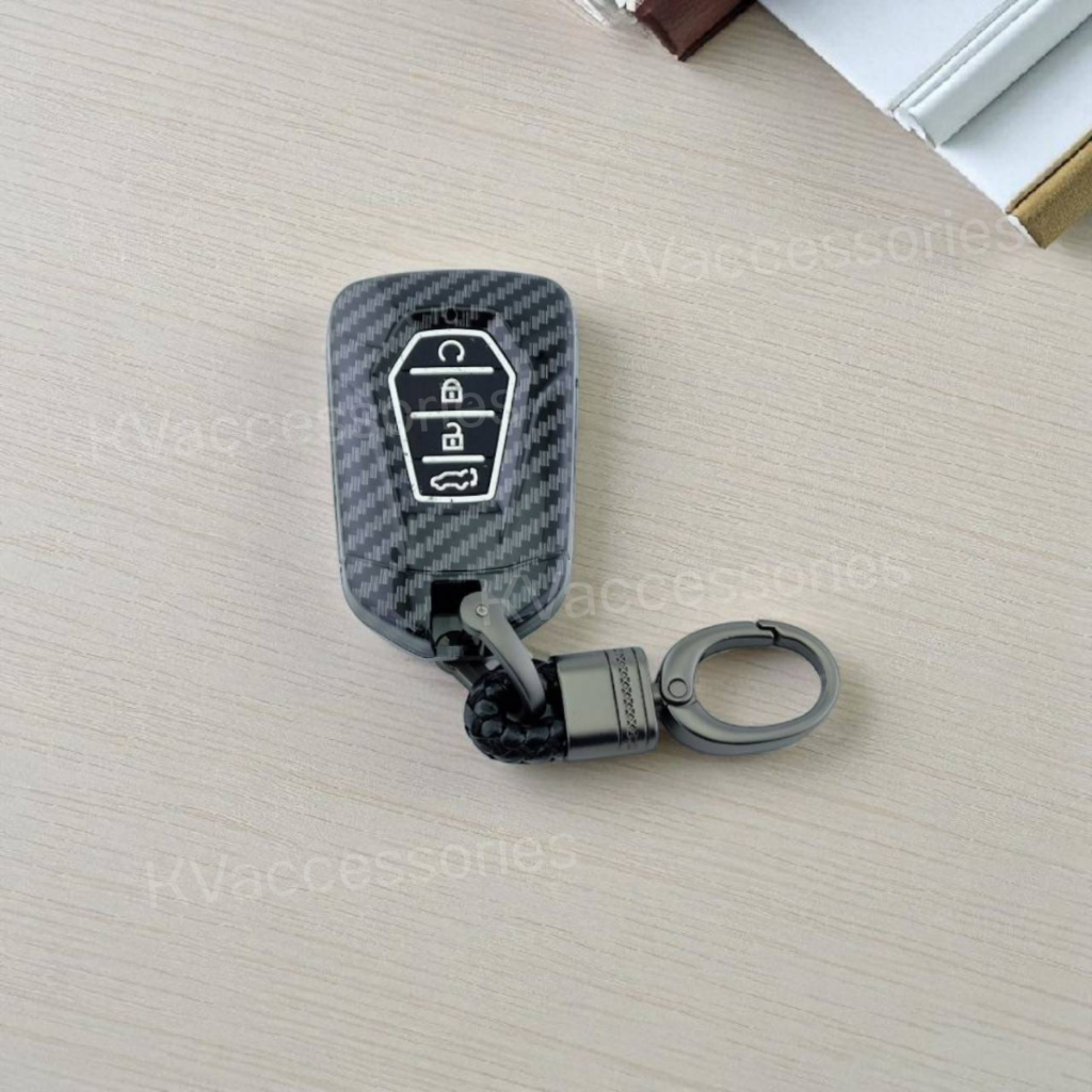 เคสกุญแจรถ คาร์บอนเคฟล่า ISUZU MU-X 2023 D-Max แบบ4ปุ่ม - รูปที่ 3