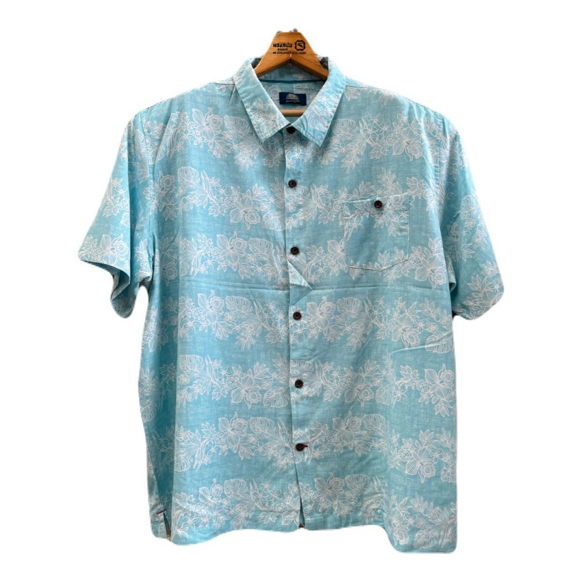 เสื้อฮาวาย Big size อก57/ห20/ย31 แบรนด์ Havana Jim 95%Polyester+5%Spandex มือสองสภาพดี (Z109)