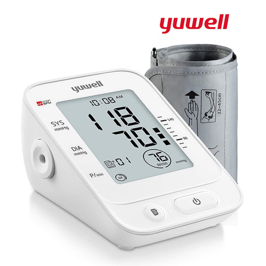 Yuwell เครื่องวัดความดันโลหิตดิจิตอล พูดไทยได้ รุ่น YE660E