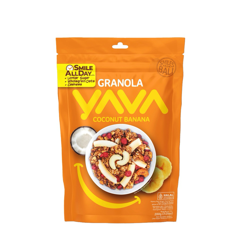 Yava Granola - Coconut Banana 200g.