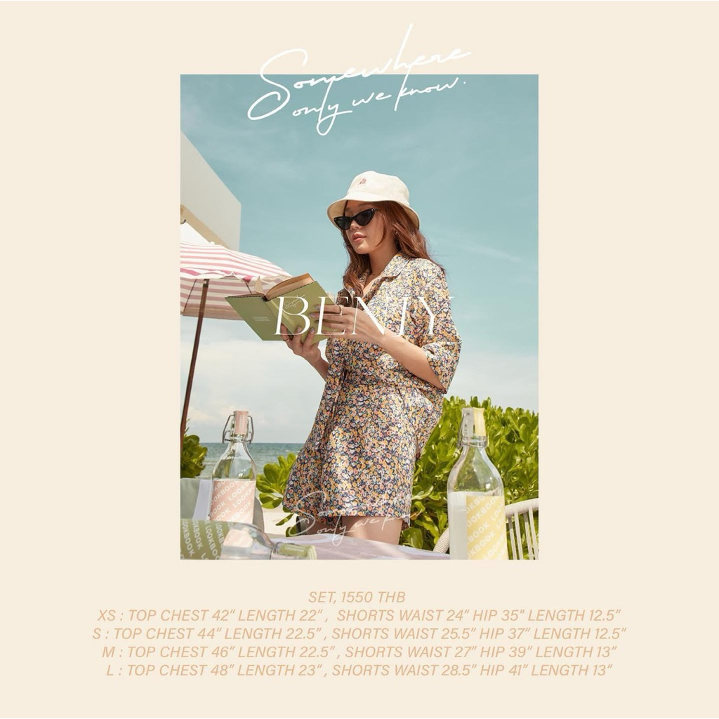 lookbook : BENIY (มือ 2) size xs ขาย 800 บาท (ราคา shop 1,550 บาท)