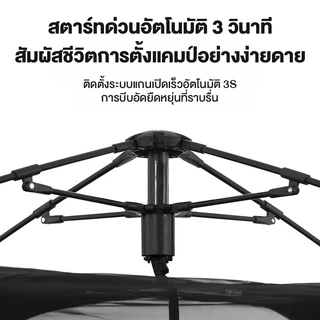 เต้นท์แคมป์ปิ้ง 4-5คน เต็นท์อัตโนมัติ กันแดดและกันฝน เต็นท์เดินป่า ตาข่ายป้องกันแมลง