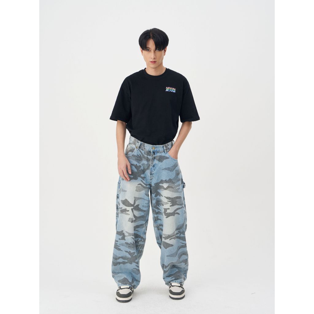 Niyom Jeans collection The Forest : รุ่น  B313 กางเกงยีนส์ ทรงกระบอกใหญ่