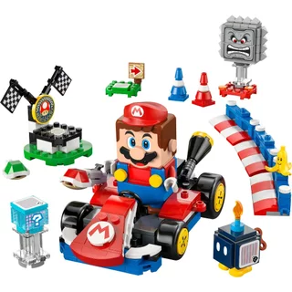 LEGO Super Mario 72043 Mario Kart – Interactive LEGO Mario & Standard Kart (278pcs.), Building Blocks, Kids Toy