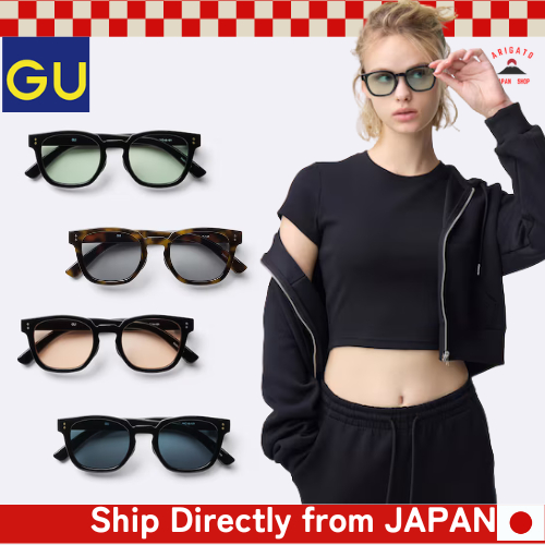 GU UV-Cut Square Wellington Sunglasses Unisex 1 [ส่งตรงจากประเทศญี่ปุ่น ของแท้ 100%]