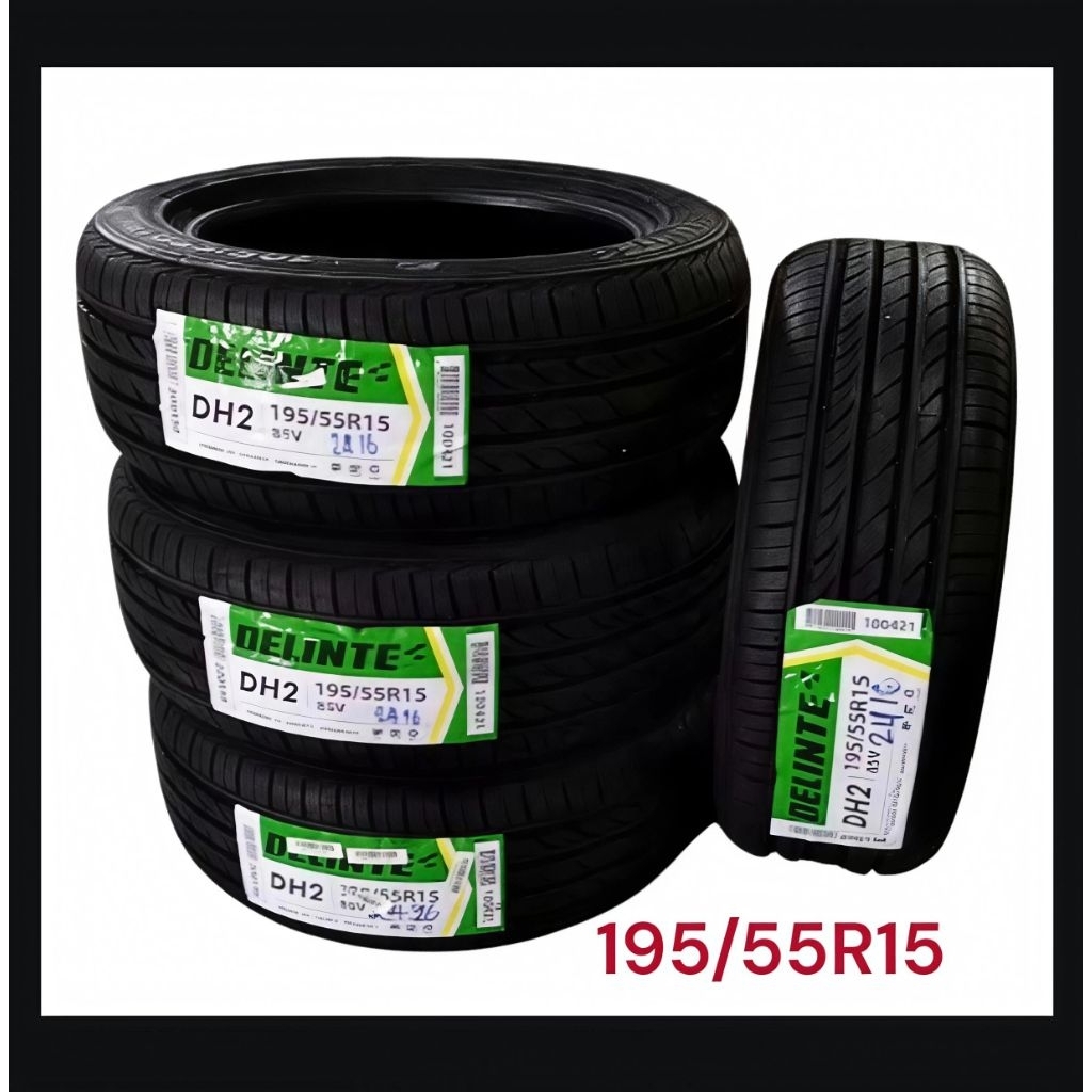 ยาง195/55r15​ยางยี่ห้อ​Delinte​ยาใหม่ปี2025​ยางผลิตประเทศไทยคุณภาพสูง​ราคารวมทั้งหมด 4 เส้น​