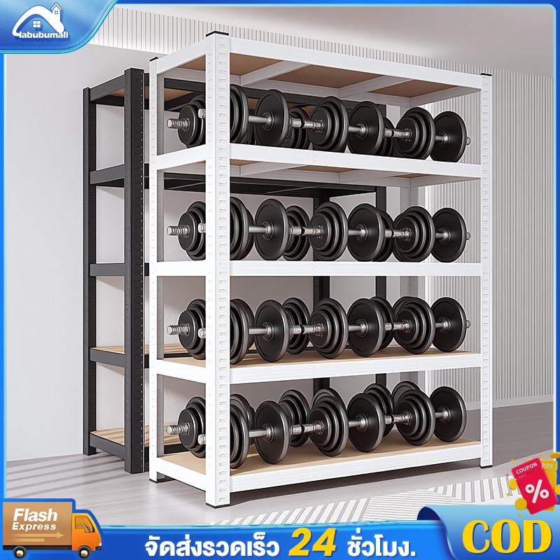 ชั้นวางของ ชั้นวางของชั้นเหล็ก หนาขึ้น สแตนเลส+ไม้ 6/5/4/3ชั้น ชั้นวางของเหล็ก shelf