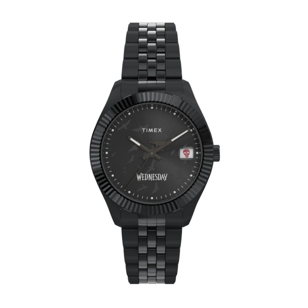 Timex TW2Y19600 Timex x Wednesday Timex Legacy 36mm BLACK นาฬิกา นาฬิกาข้อมือ นาฬิกาข้อมือผู้ชาย