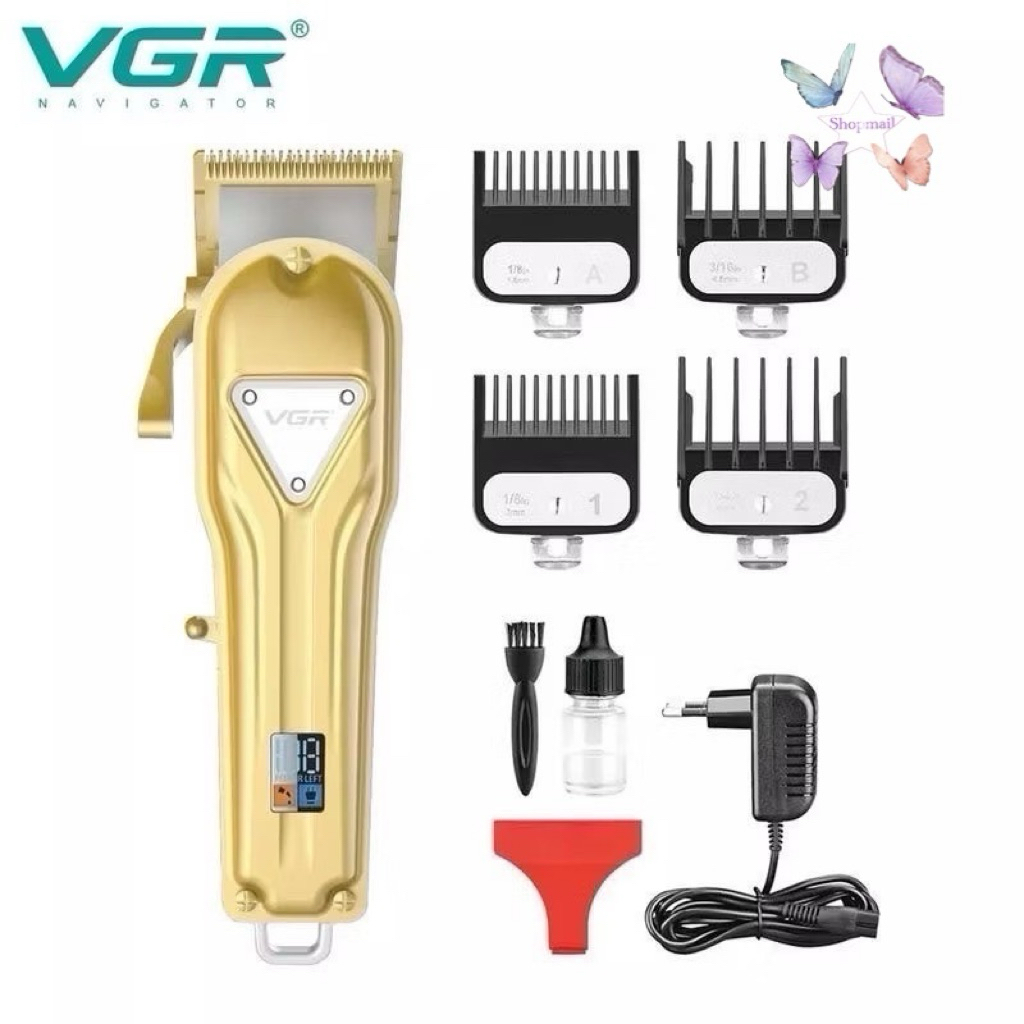 ปัตตาเลี่ยน VGR V140 LCD แสดงผล วัสดุเป็นอลูมิเนียม ฟันสแตนเลส