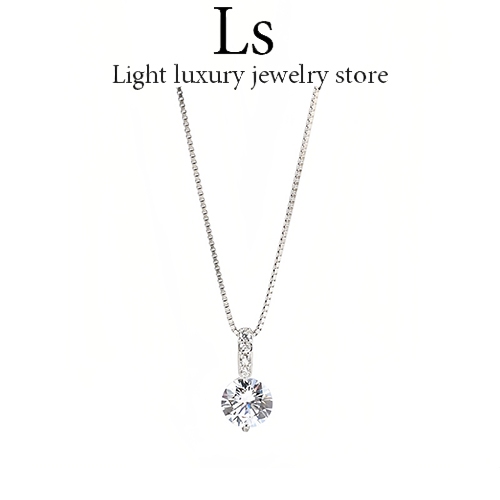 LS jewelry ✨ สร้อยคอเงินแท้925  จี้เพชร สไตล์เกาหลี สร้อยคอแฟชั่น สร้อยเพชร สร้อยคอเงิน สร้อยคอสตรี