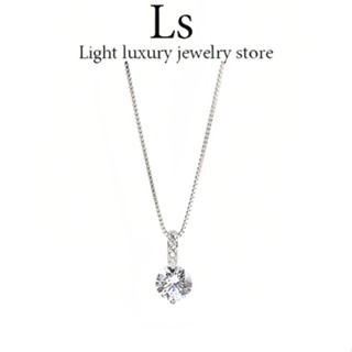 LS jewelry ✨ สร้อยคอเงินแท้925  จี้เพชร สไตล์เกาหลี สร้อยคอแ…