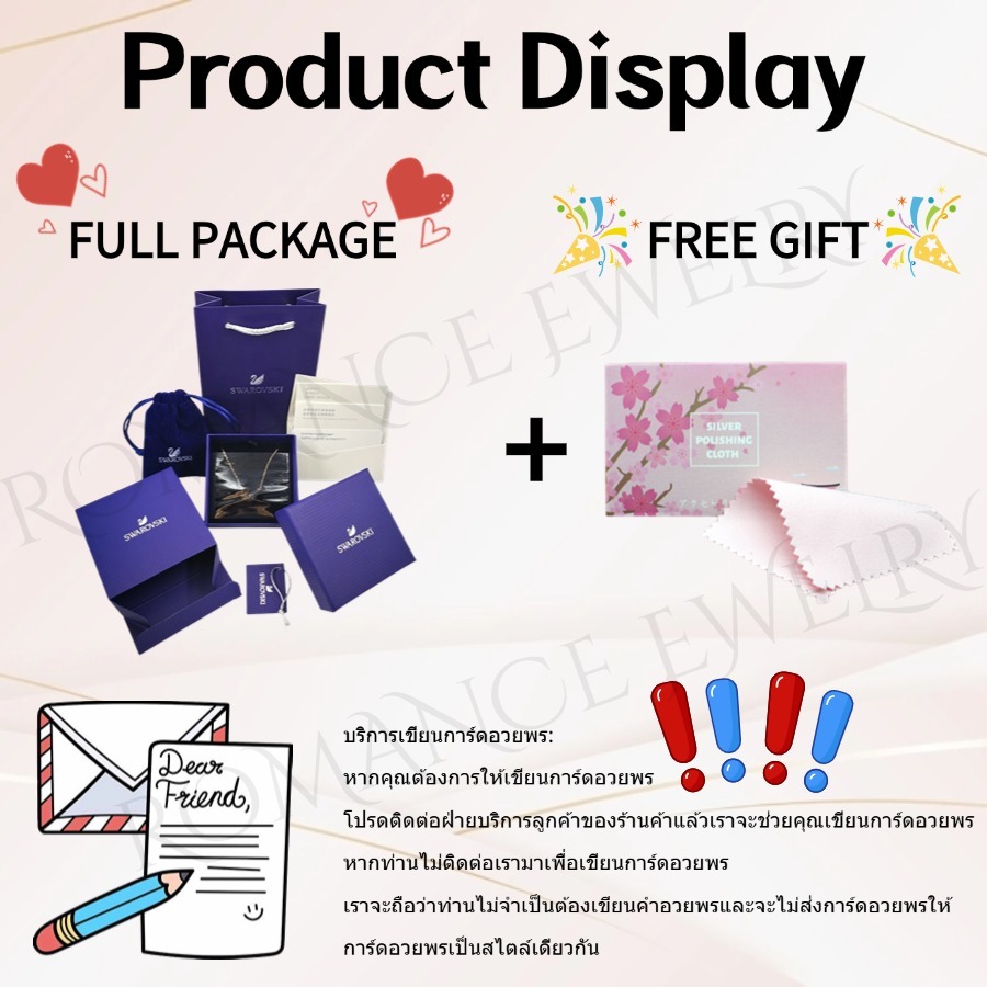 【🚚CODจัดส่งทันที จัดส่งฟรี】แท้💯 Swarovsk Further Pendant Necklace สร้อยคอ สร้อยปรับขนาดฟรี - รูปที่ 6