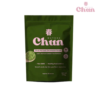 Chun Matcha Powder 100g ฉุน ผงมัทฉะแท้ 100% 100 กรัม
