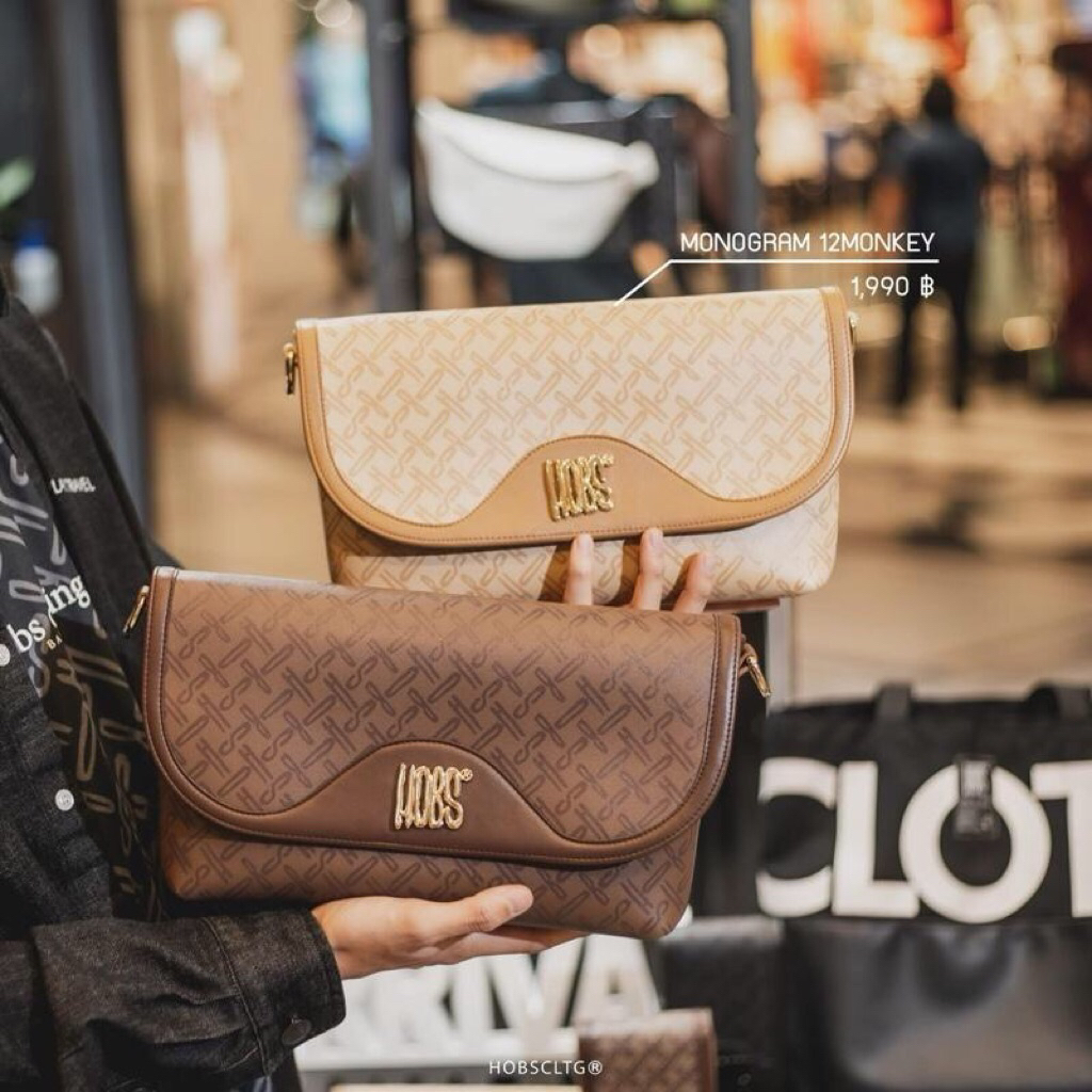 กระเป๋า HOBS Monogram 12 Monkey 12 นิ้ว(กระเป๋าสะพายข้าง)