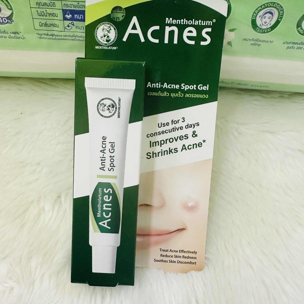 เจลแต้มสิว เจแปน เมนโทลาทั่ม แอคเน่ส์  Acnes mentholatum spot gel 18 กรัม