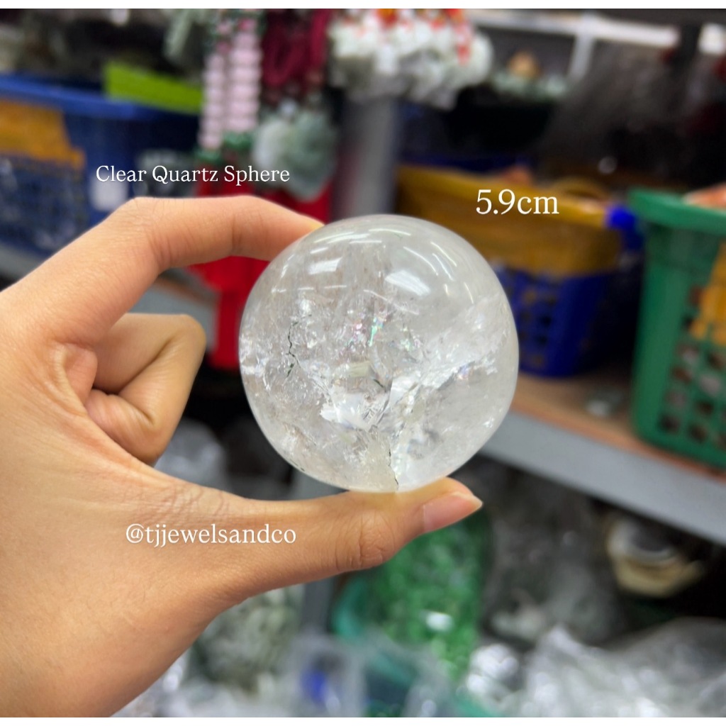 ลูกหินจุยเจีย Clear Quartz Sphere