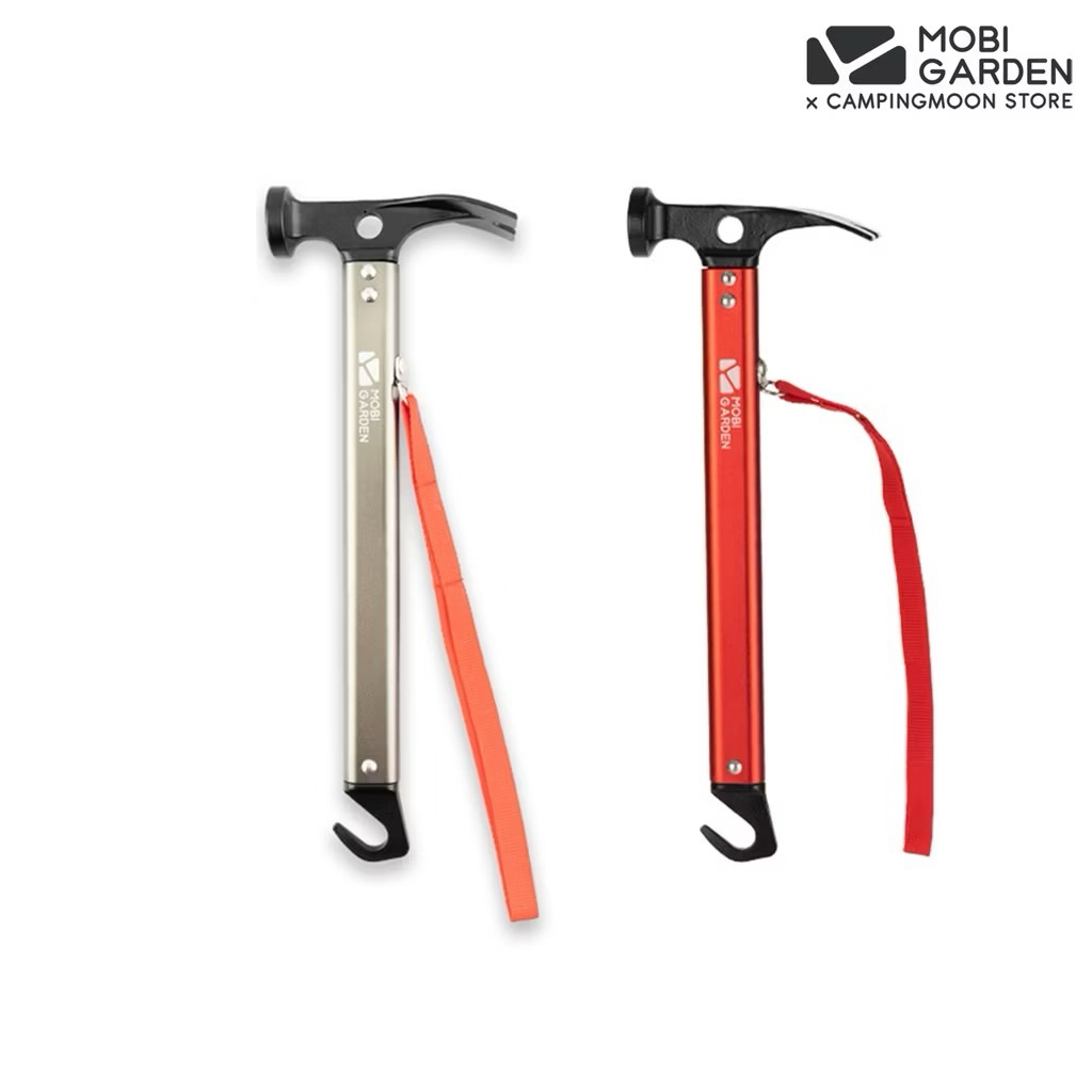 ค้อนอลูมิเนียม Mobi garden ด้ามอลูมิเนียม แข็งแรง ด้ามอลูมิเนียม เบา จับถนัดมือ พร้อมที่ถอนสมอ