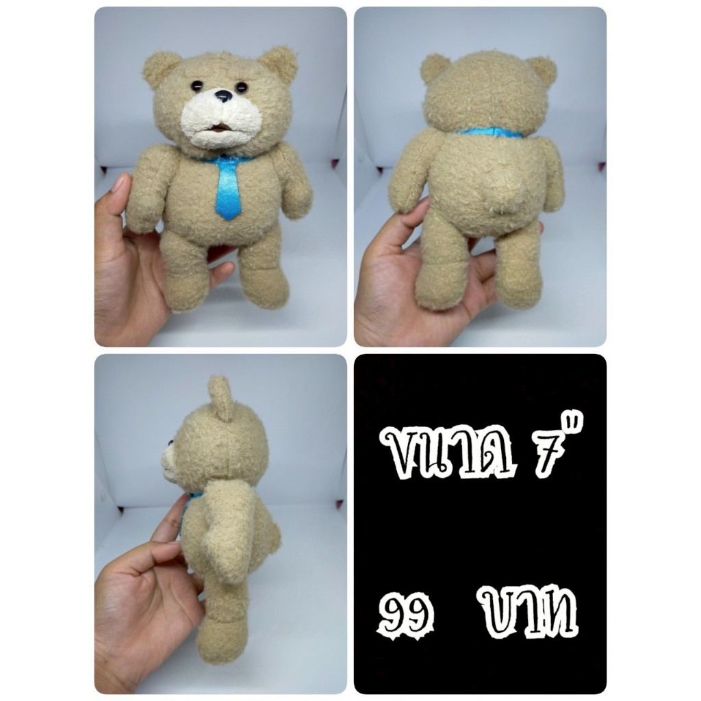 Ted#Ted Bear#หมีเท็ดดี้#หมีเทด#หมีไม่แอ๊บ แสบได้อีก#ป้ายตัด#ตุ๊กตาญี่ปุ่นมือสอง