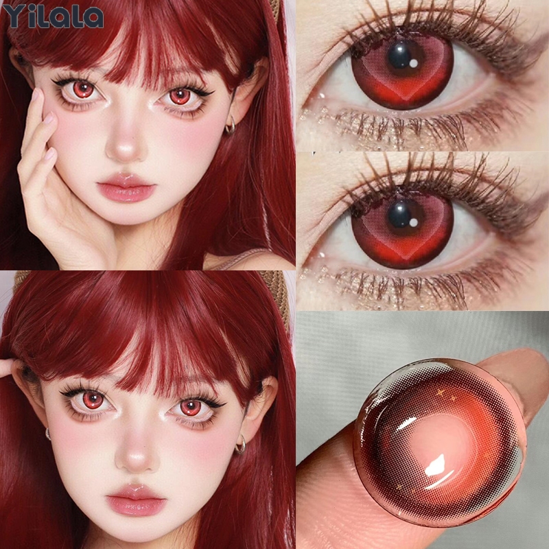 💖0.00-4.50💖Yilala เลนส์ค่าสายตาสั้น สั้นผ่านมาตรฐานสากลคอนแทคเลนส์ Contact Lens🌷14.5mm คอนแทคเลนส์วันฮาโลวีน