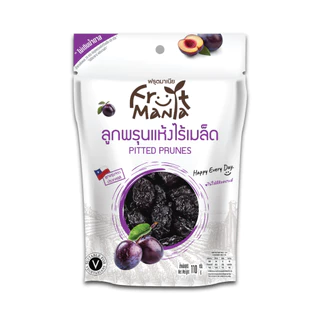 FruitMania ฟรุตมาเนีย ลูกพรุน แห้งไร้เมล็ด 110 กรัม Pitted Prunes ผลไม้อบแห้ง