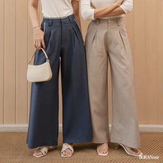 BORANwear – Riley Pants กางเกงแสล็ควินเทจทรงขาบานสำหรับผู้หญิง ทรงคลาสสิก ใส่สบาย ใส่ทำงาน เที่ยว