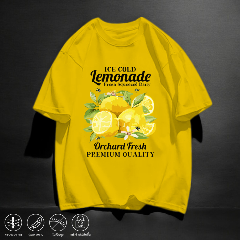 เสื้อยืด สกรีนลาย สีสันสดใส ผ้านุ่มนิ่มใส่สบาย เนื้อผ้าโพลีเอสเตอร์ แฟชั่นสไตล์เกาหลี ยอดฮิต Q2914-Q2915 - รูปที่ 7