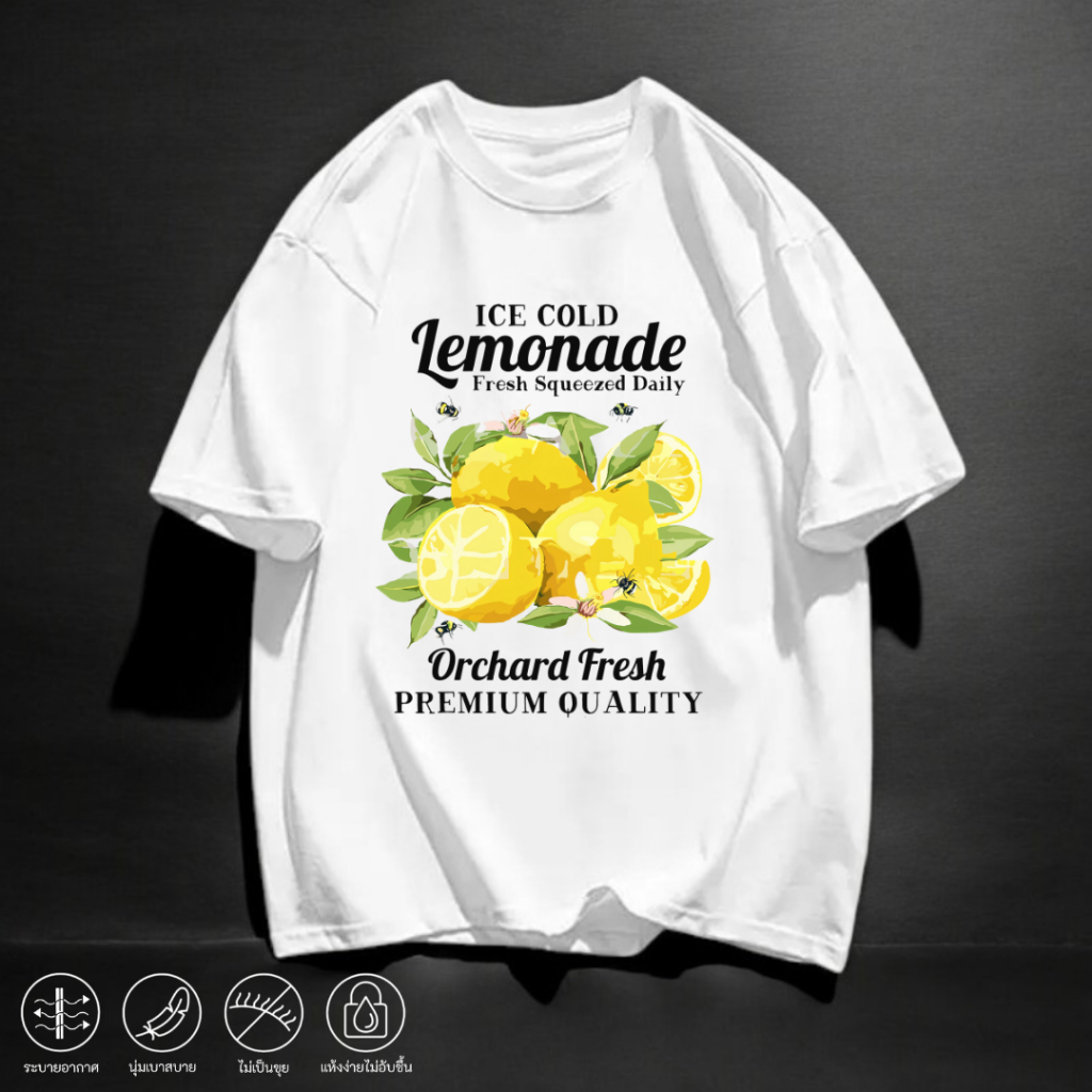 เสื้อยืด สกรีนลาย สีสันสดใส ผ้านุ่มนิ่มใส่สบาย เนื้อผ้าโพลีเอสเตอร์ แฟชั่นสไตล์เกาหลี ยอดฮิต Q2914-Q2915 - รูปที่ 6