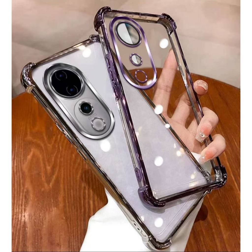 เคสใส ขอบสี การเลนส์กล้อง สำหรับ Vivo V60 lite V50 V50lite V40 V40Pro V30 V30Pro V60lite  กันกระแทกสี่มุม รูปที่ 8