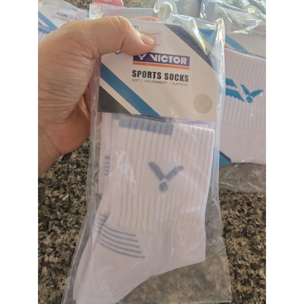 VICTOR ถุงเท้ากีฬาแบดมินตัน รุ่น SK1001F/M (25-28cm) แท้ 💯%