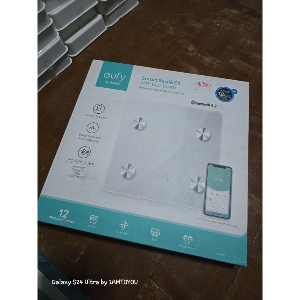 [เคลียร์] เครื่องชั่งน้ำหนัก Anker Eufy Smart Scale C1