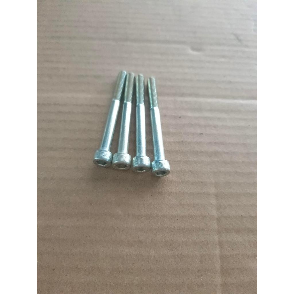 HBS-6X60(W)น็อตหัวจม เกลียวไม่ตลอด M6X60-1.0F สินค้าคงเหลือ/ชิ้น = 211 (PK-C039)