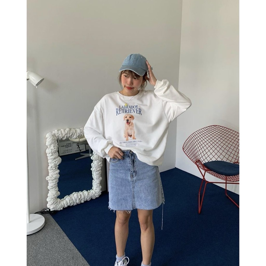(ส่งต่อ) เสื้อ stylist shop- sweather labrador