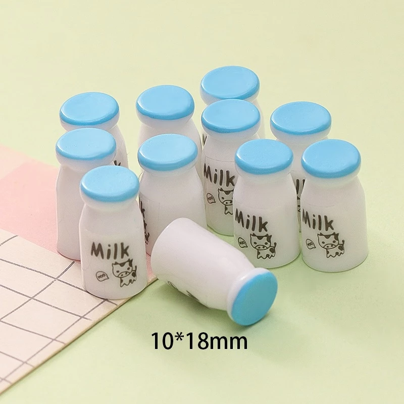 j796ขวดนมmilk ของเล่นของจิ๋วdiy แพ็คละ 10 ชิ้น