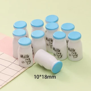 j796ขวดนมmilk ของเล่นของจิ๋วdiy แพ็คละ 10 ชิ้น